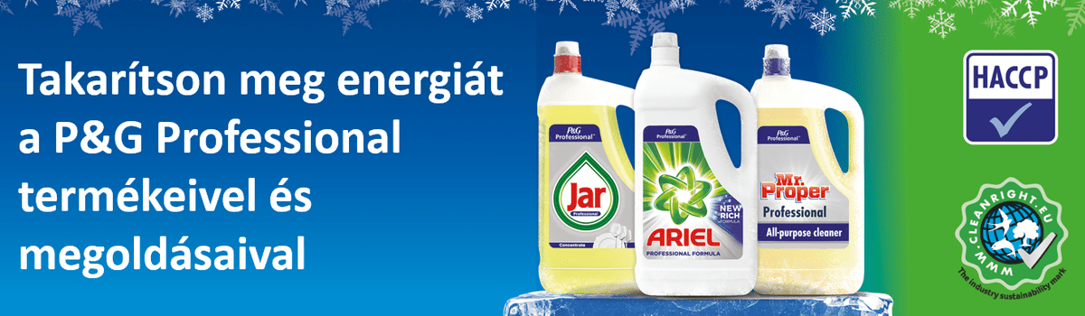 Takarítson meg energiát a P&G Professional termékeivel és megoldásaival