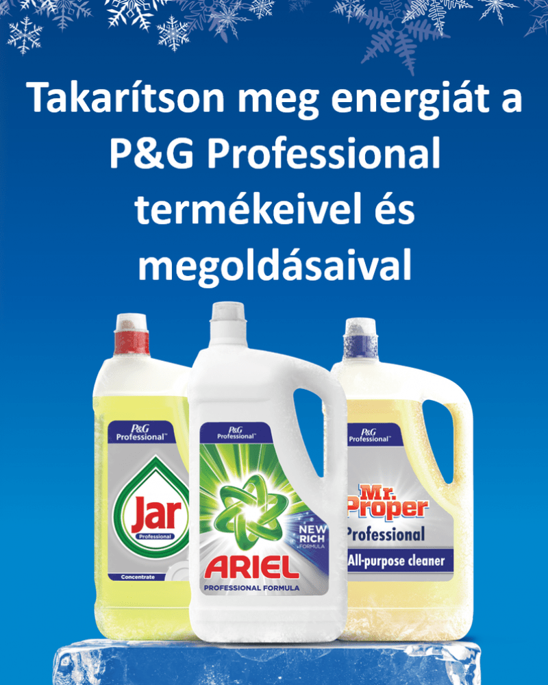 Takarítson meg energiát a P&G Professional termékeivel és megoldásaival