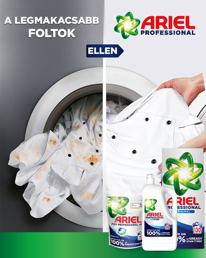 Új Ariel Professional mosószerek